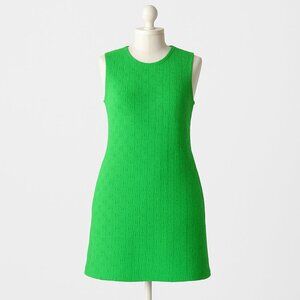 Porridge by Anthropologie Textured Slim Knit Mini Dress Green Size Large NEW